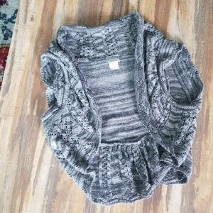 Short-Sleeve Woven Shrug - LIKE NEW